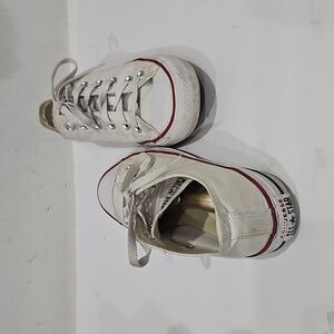 Converse Chuck Taylor All Star White Red Blue Low Top Lace Up Sneakers Size 9